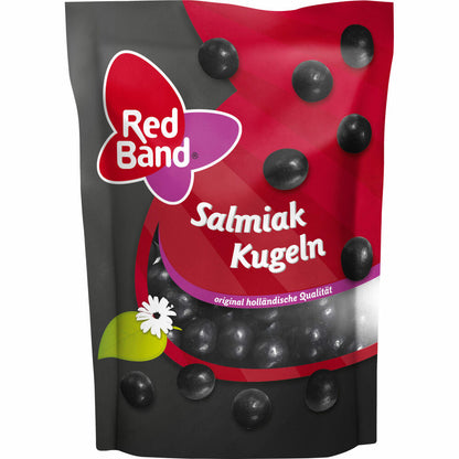 Red Band Salmiak Kugeln, Lakritz, Lakritzkugeln, im Beutel, Tüte, 175 g