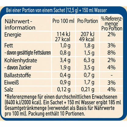 Nescafé Gold Typ Cappuccino Weniger Süß, Löslicher Bohnenkaffee, Instantkaffee, Kaffee, 10 x 10 Portionen