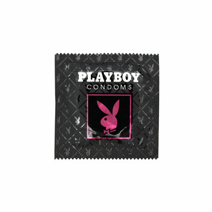 Playboy Condoms Kondome Feuerwerk 10er Set, Verhütungsmittel, Ultimative Stimulation, 54 mm, 10x4 Stück
