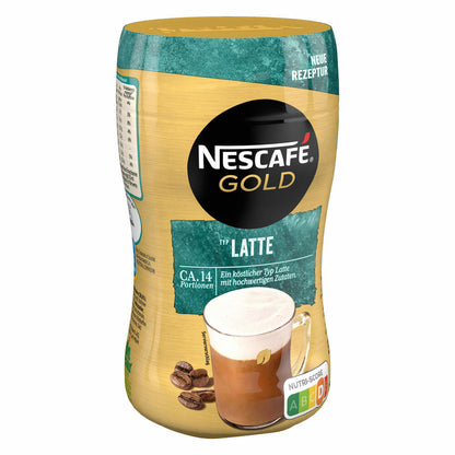 Nescafé Gold Typ Latte, Löslicher Bohnenkaffee, Instantkaffee, Kaffee, Dose, 3 x 250 g