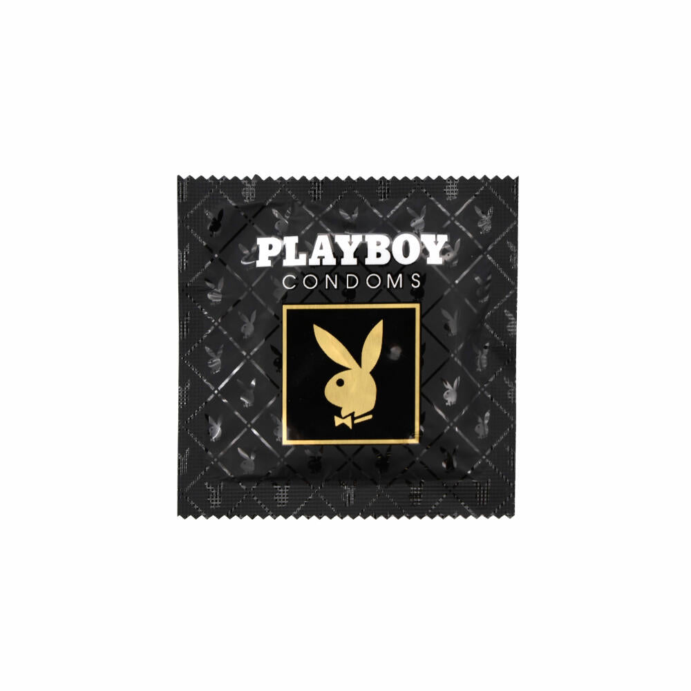 Playboy Condoms Kondome Gefühlsecht, Verhütungsmittel, Intensiv, mit Gleitgel gratis, 56 mm, 3 x 16 Stück