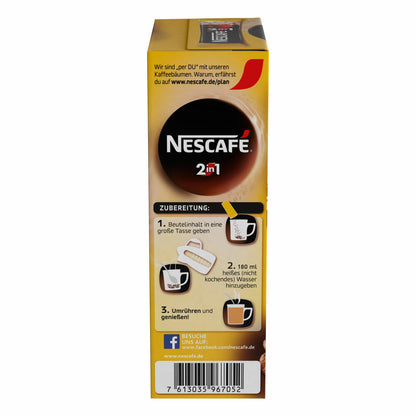 Nescafé 2in1 Stix, 8er Set, Kaffee mit Creamer / Kaffeeweißer, Instant Milchkaffee