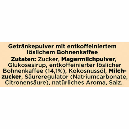 Nescafé Gold Typ Cappuccino Entkoffeiniert, Löslicher Bohnenkaffee, Instantkaffee, Instant Kaffee, 2 x 10 Portionen