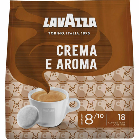 Lavazza Crema E Aroma Kaffeepads, Gemahlener Röstkaffee, Kaffee, 18 Pads