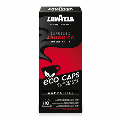 Lavazza Eco Kaffeekapseln Mischkarton, Probierpackung, Espresso, Lungo, Nespresso kompatibel, Kaffee Kapsel, 5 x 10 Kapseln