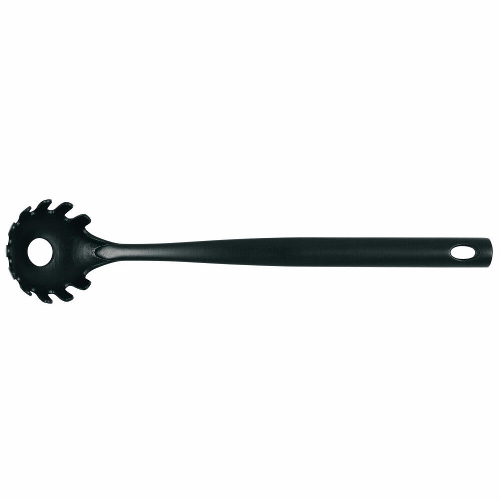 Brabantia Küchenhelfer Basic, Spaghettilöffel, Pastalöffel, Kelle in Schwarz, 365126