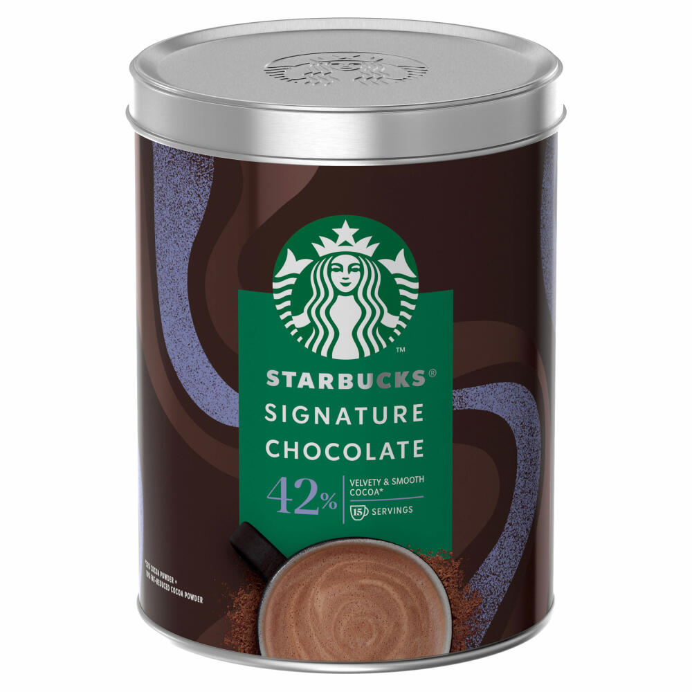 Starbucks Signature Chocolate 42%, Kakaopulver, Trinkschokolade, 330 g für 15 Portionen