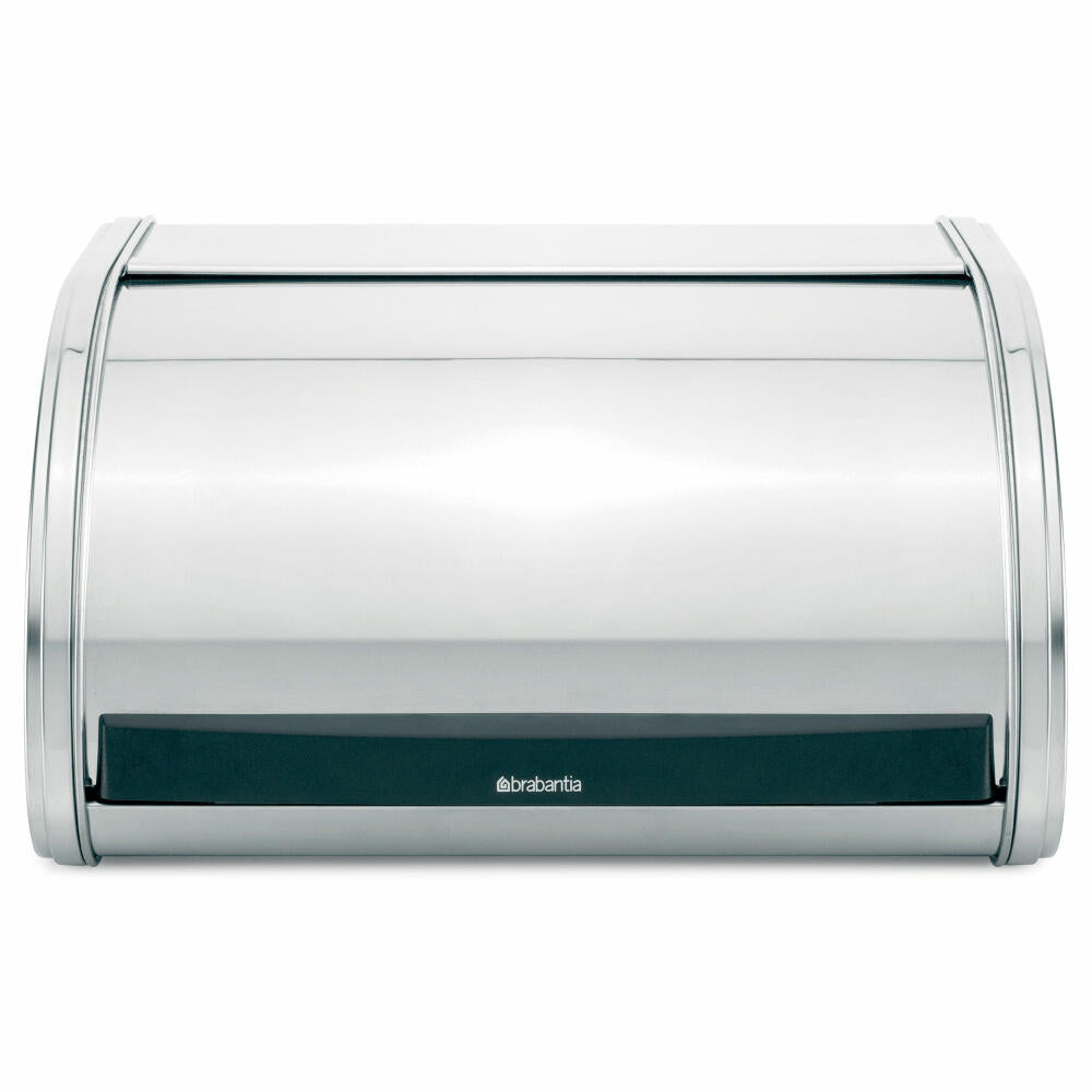 Brabantia Single Brotkasten/Rollbrotkasten, Brotbox, Brotbehälter aus Metall, Edelstahl, 339585