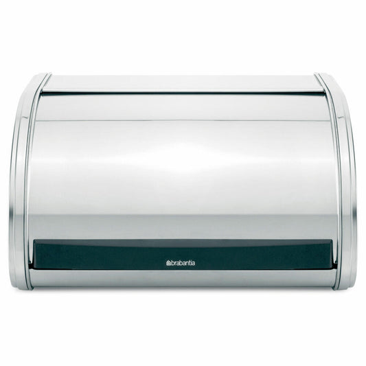 Brabantia Single bread bin/roll bread bin, bread box, bread container made of metal, stainless steel, 339585