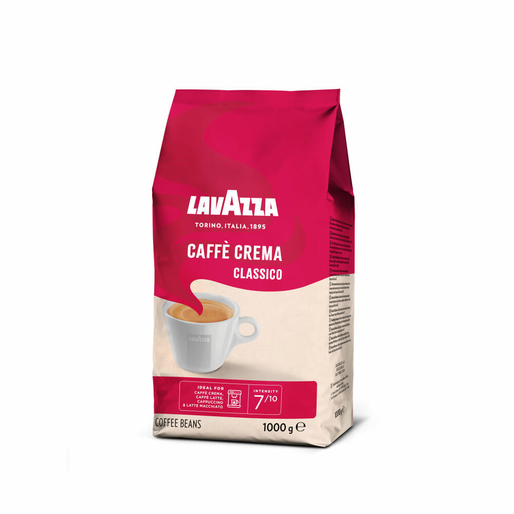 Lavazza Kaffee Caffe Crema Classico, ganze Bohnen, Bohnenkaffee, 1000 g
