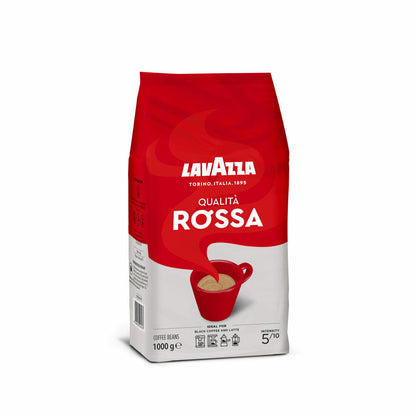 Lavazza Kaffee Qualita Rossa, ganze Bohnen, Bohnenkaffee, 2er Pack, 2 x 1000g