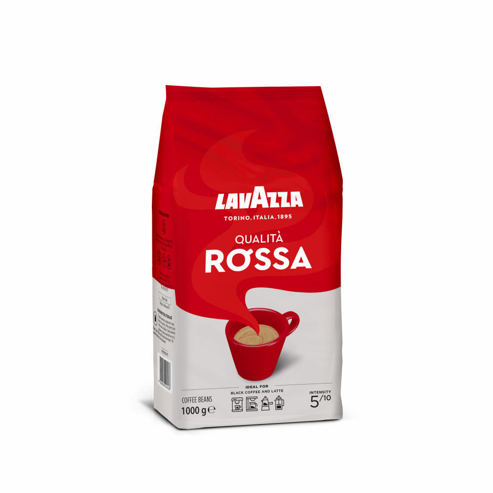 Lavazza Kaffee Qualita Rossa, ganze Bohnen, Bohnenkaffee, 3er Pack, 3 x 1000g