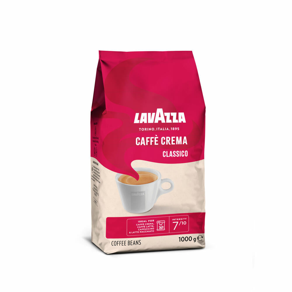 Lavazza Kaffee Caffe Crema Classico, ganze Bohnen, Bohnenkaffee, 1000 g
