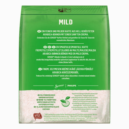 Senseo Mild Kaffeepads, für alle Padmaschinen, Kaffee, Raffiniert und Fein, 144 Kaffee Pads, á 6.9 g