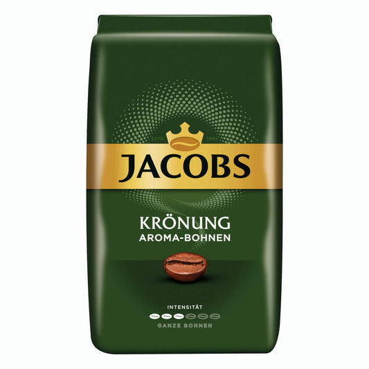 Jacobs Krönung Aroma Bohnen, Bohnenkaffee, ganze Bohnen, Kaffeebohnen, Kaffee, 12 x 500 g