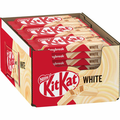 Nestlé KitKat White, Schokoriegel mit weißer Schokolade, Schoko Riegel, 24 x 41.5 g
