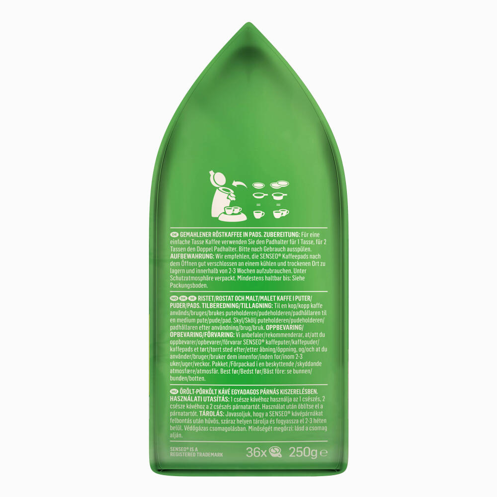 Senseo Mild Kaffeepads, für alle Padmaschinen, Kaffee, Raffiniert und Fein, 144 Kaffee Pads, á 6.9 g