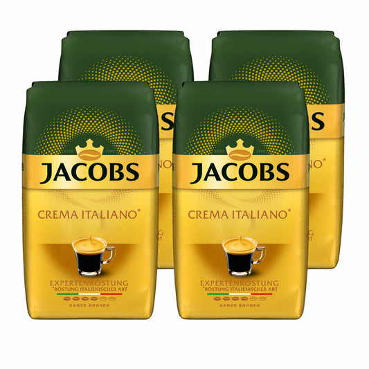 Jacobs Crema Italiano Expert Roast, Bean Coffee, Whole Beans, Roasted Coffee, Coffee Beans, 4000 g