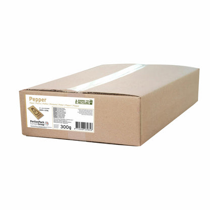Hellma Pfeffer-Sachets nachhaltig, Schwarzer Pfeffer, Gemahlen, für Gastro und Hotel, 2000 x 0,15 g