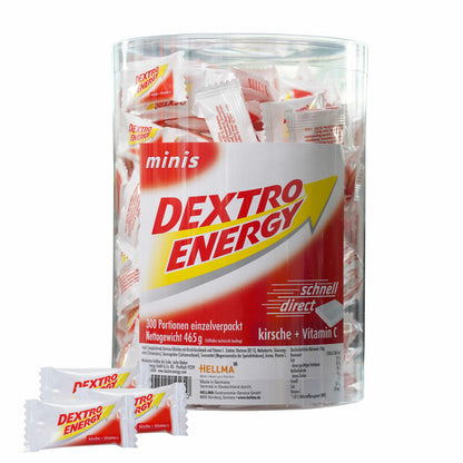 Dextro Energy Mini Kirsche, Traubenzuckertäfelchen, 300 Stück, 70000147