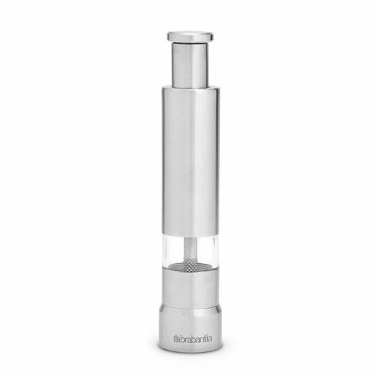 Brabantia Table Accessories Salt and Pepper Mill, Set of 2, Spice Mill, Salt Mill, Salt, Pepper, Stainless Steel, 611407