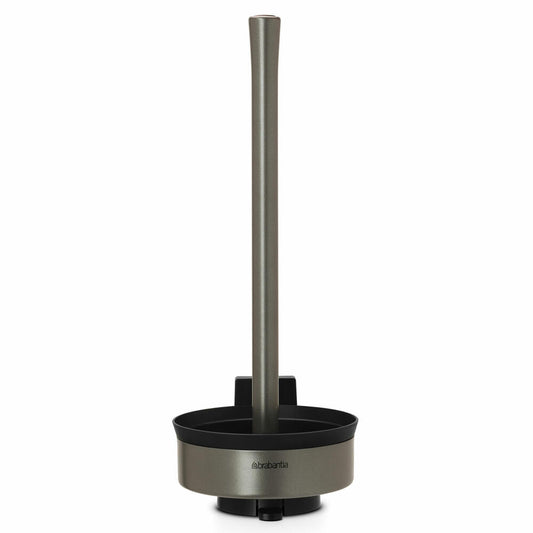 Brabantia Toilet Roll Dispenser De Luxe for 3 Rolls, Stainless Steel Platinum, 483424