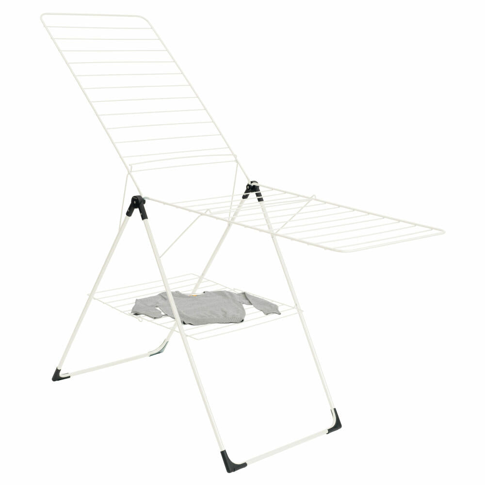 Brabantia Trockengestell T-Model, Wäscheständer, Wäschetrockner, Fresh White, 20 Meter, 476068
