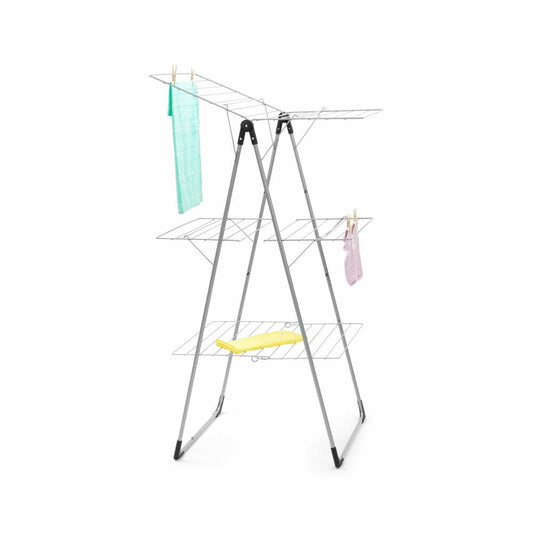 Brabantia Tower Drying Rack, Clothes Dryer, Clothes Rack, Rack, Metallic Grey, 476648