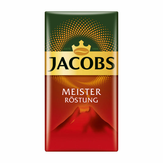 Jacobs Meisterröstung, Kräftiges Aroma, Filterkaffee, Kaffee, für Kaffeemaschine, 500g