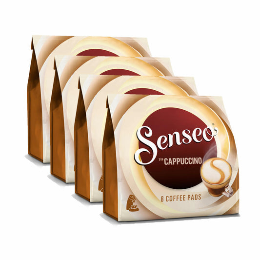 Senseo Kaffeepads Cappuccino, Milchschaumklassiker, Kaffee, neue Rezeptur, 4er Pack, 4 x 8 Pads