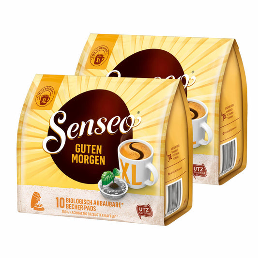 Senseo Kaffeepads Guten Morgen XL, Stark & Intensiv, Kaffee Pads, 2er Pack, á 125 g