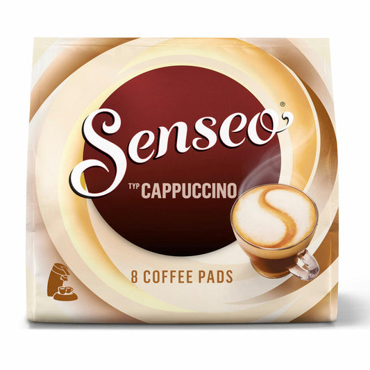 Senseo Kaffeepads Cappuccino, Milchschaumklassiker, Kaffee, neue Rezeptur, 8 Pads