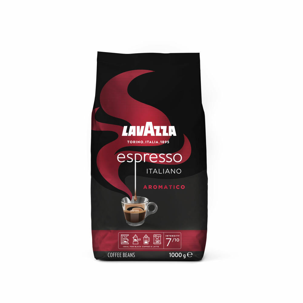 Lavazza Kaffee Espresso Italiano Aromatico, ganze Bohnen, Bohnenkaffee, Set, 10 x 1000 g
