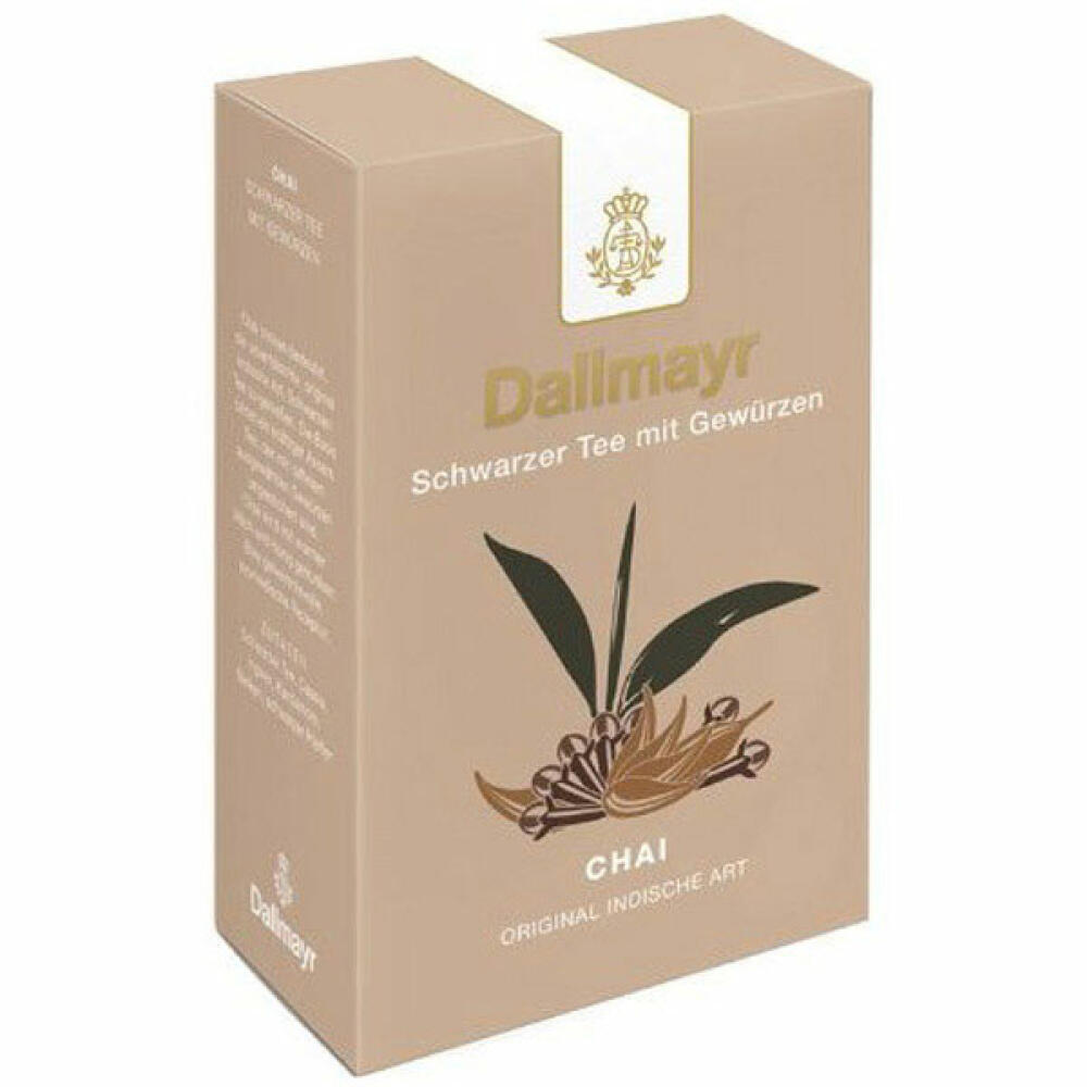 Dallmayr Ayurvedischer Schwarztee - Chai, Schwarzer Tee, Assam Tee, Ceylon Tee, Loser Tee, Kräftig, 3 x 100 g