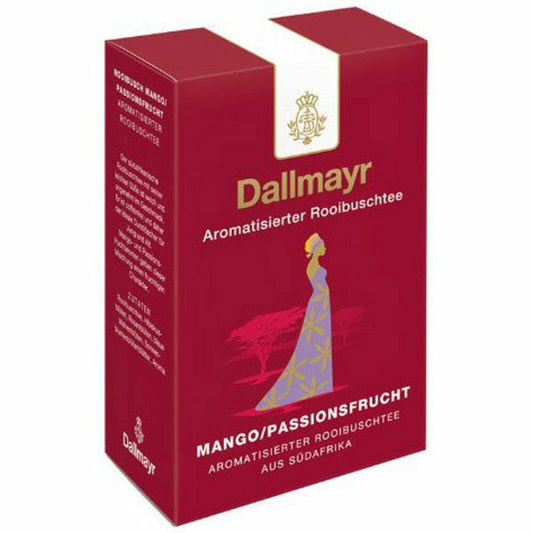 Dallmayr Roibuschtee Mango-Passionsfrucht, Rooibos Tee, Roibusch, Loser Tee, Koffeinfrei, Leicht Süßlich, 3 x 100 g