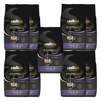 Lavazza Kaffee Espresso Barista Intenso, ganze Bohnen, Bohnenkaffee, Set, 9 x 1000 g