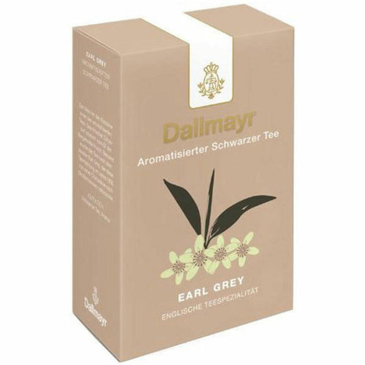Dallmayr Aromatisierter Schwarztee - Earl Grey, Schwarzer Tee, Black Tea, Ceylon Tee, Loser Tee, Zitrusduft, 100 g