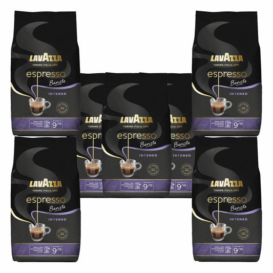 Lavazza Kaffee Espresso Barista Intenso, ganze Bohnen, Bohnenkaffee, Set, 7 x 1000 g