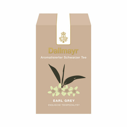 Dallmayr Aromatisierter Schwarztee - Earl Grey, Schwarzer Tee, Black Tea, Ceylon Tee, Loser Tee, Zitrusduft, 100 g