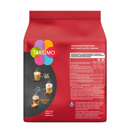 Tassimo Hot Choco Salted Caramel 3er Set, Coffee Shop Selections, Kakaogetränk mit Karamellgeschmack, 3 x 8 T-Discs / Portionen