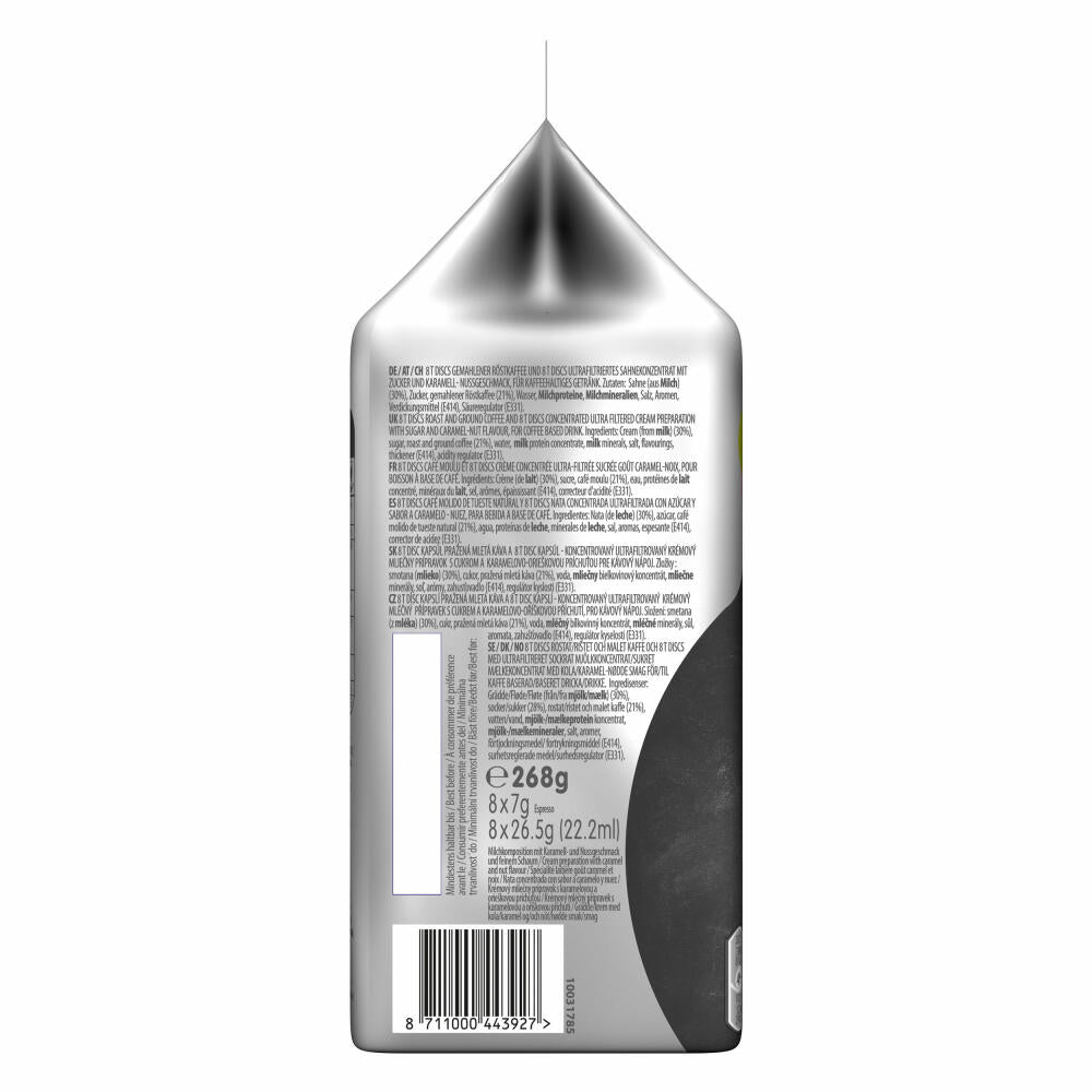 Tassimo Toffee Nut Latte, Coffee Shop Selections, Karamell-Geschmack, 268 g, 16 T-Discs / 8 Portionen
