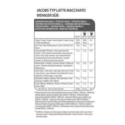 Tassimo Jacobs Type Latte Macchiato Less Sweet Set of 2, Coffee Capsule, Milk Coffee, 32 T-Discs / 16 Servings