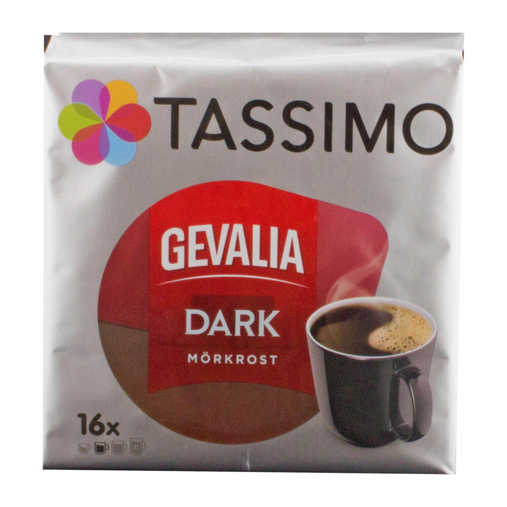 Tassimo Gevalia Dark, 3er Pack, Kaffee, Arabica, Kaffeekapsel, gemahlener Röstkaffee, 48 T-Discs