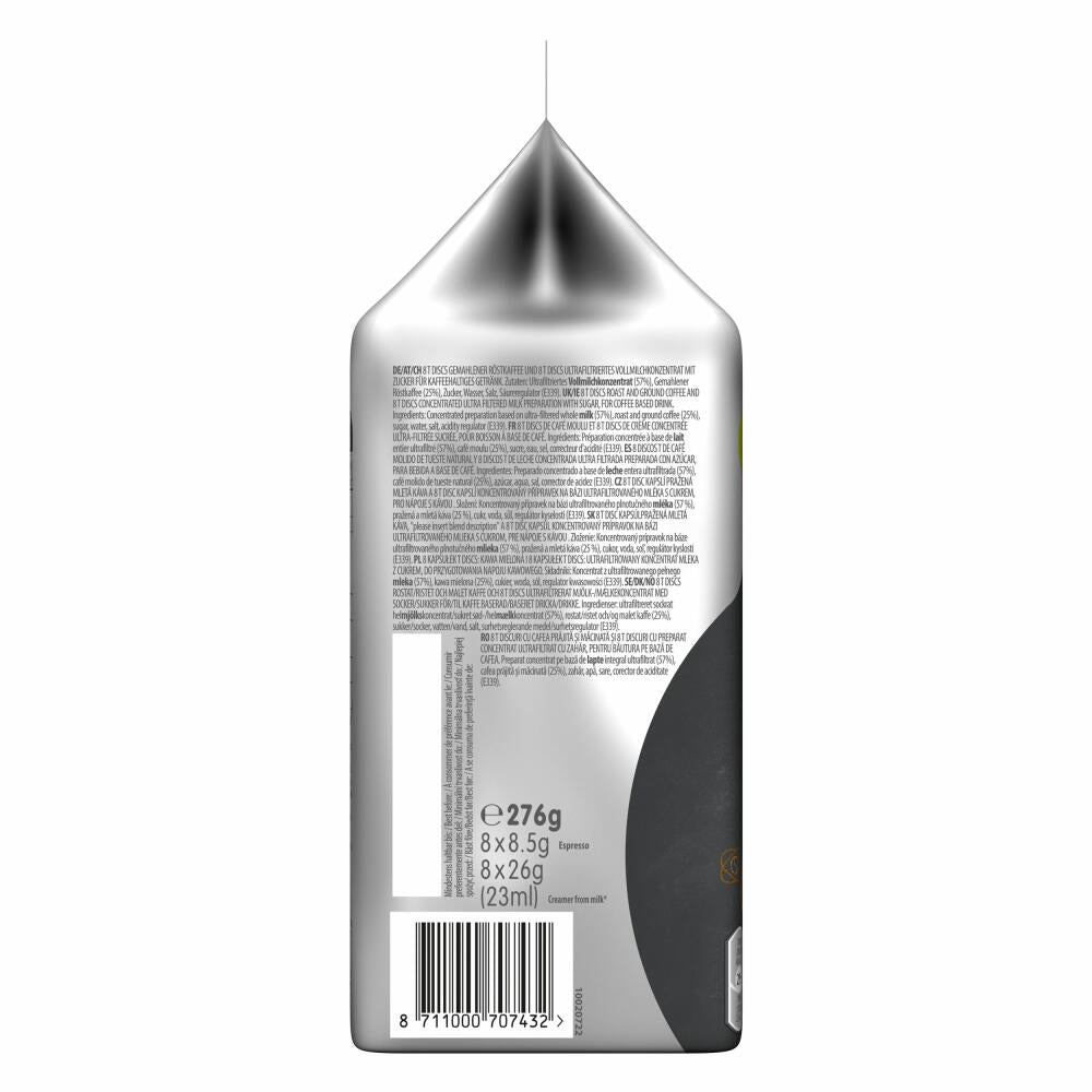 Tassimo Cappuccino Intenso, Coffee Shop Selections, Kaffeegetränk, 16 T-Discs / 8 Portionen