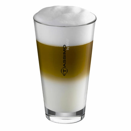 Tassimo Jacobs Latte Macchiato Classico Geschenkset mit Glas, 5-tlg., Kaffee, Milchkaffee, Kapseln, T-Discs