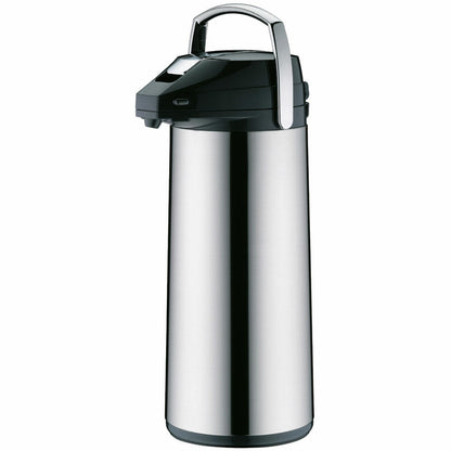 Alfi Isolierkanne Isolier Getränkespender, Kanne, Pumpkanne, Edelstahl Poliert, 3 Liter, 987000300