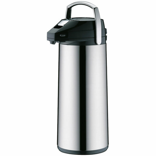 Alfi Isolierkanne Isolier Getränkespender, Kanne, Pumpkanne, Edelstahl Poliert, 3 Liter, 987000300