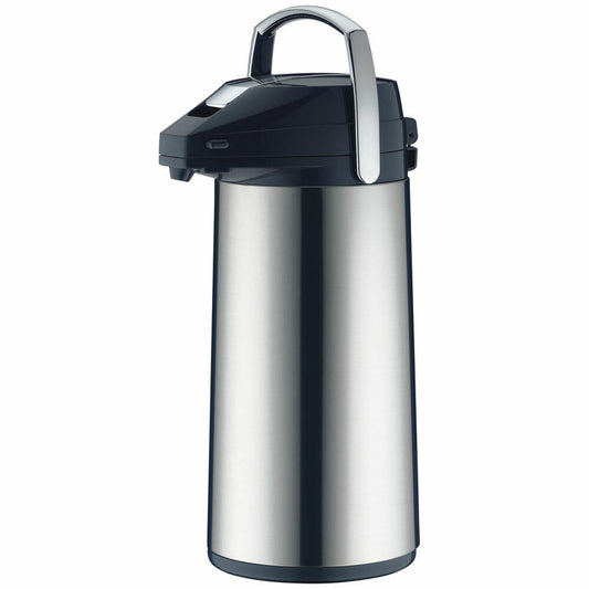 Alfi Isolierkanne Isolier Getränkespender, Kanne, Pumpkanne, Edelstahl Poliert, 2.2 Liter, 987000220