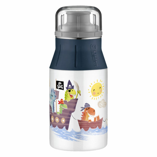 Alfi Kindertrinkflasche elementBottle Kids, Trinkflasche, Sportflasche, Flasche, Edelstahl, Sea Adventures, 400 ml, 5357.203.040