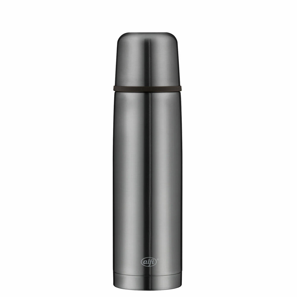 Alfi Isolierflasche Isotherm Perfect automatic, Isoflasche, Thermoflasche, Flasche, Edelstahl, Grey, 750 ml, 5737.234.075